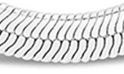 Sterling Forever Sterling Silver Thick Herringbone Chain Necklace In Metallic