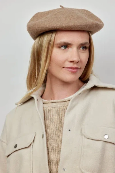 Hat Attack Classic Beret In Brown