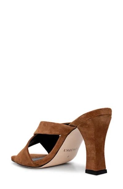 L'agence Mirabelle Slide Sandal In Brown