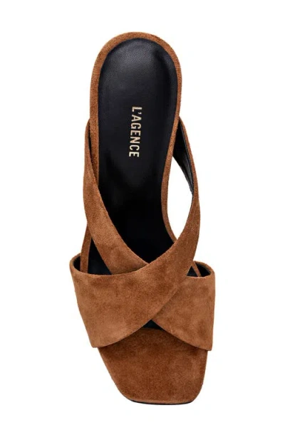 L'agence Mirabelle Slide Sandal In Brown