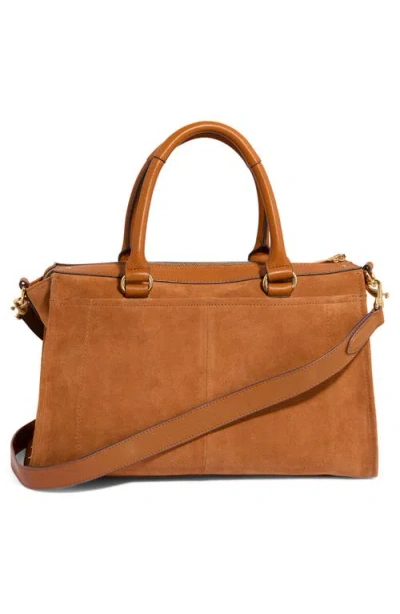 Aimee Armour Leather Satchel In Brown