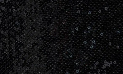 French Connection Sadie Stretch Sequin Mini Skirt In Black