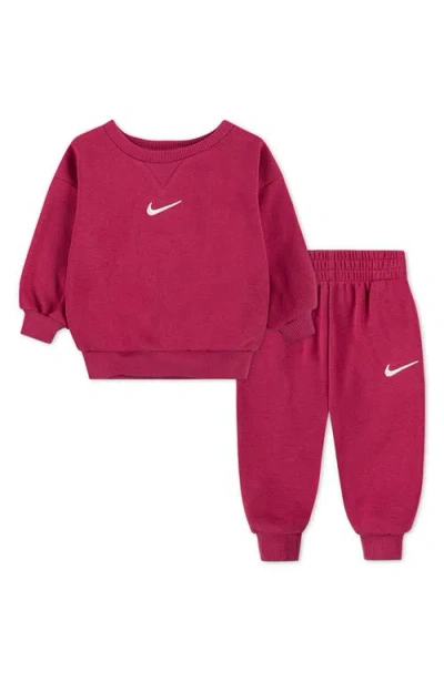 Nike Fleece Sweatshirt & Joggers Set In Multi