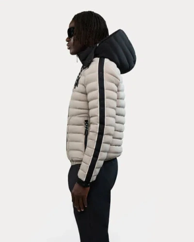 Alpenhaus Uriage Lightweight Bomber Puffer With Removable Hood In Neutral
