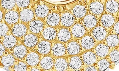 Shymi Women's Pave Button Earrings - Gold In Multi