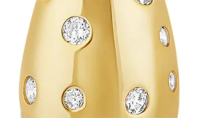 Shymi Pavé Inlay Teardrop Earrings In Gold