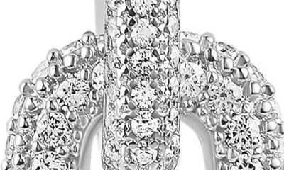 Shymi Women's Removable Link Pave Earrings - Silver In Silver