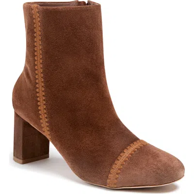 Cinq À Sept Peyton Block Heel Bootie In Burgundy