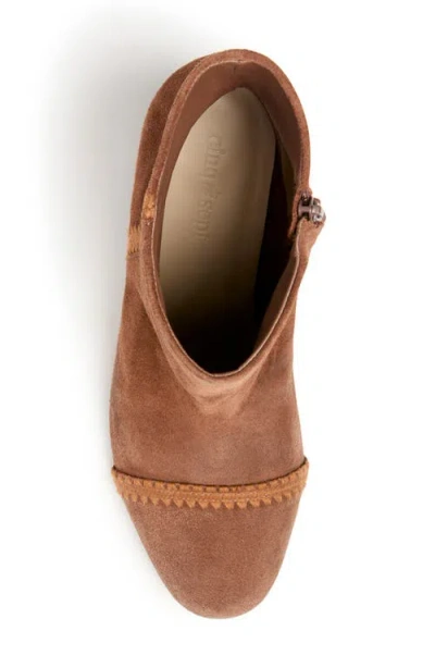 Cinq À Sept Peyton Block Heel Bootie In Burgundy