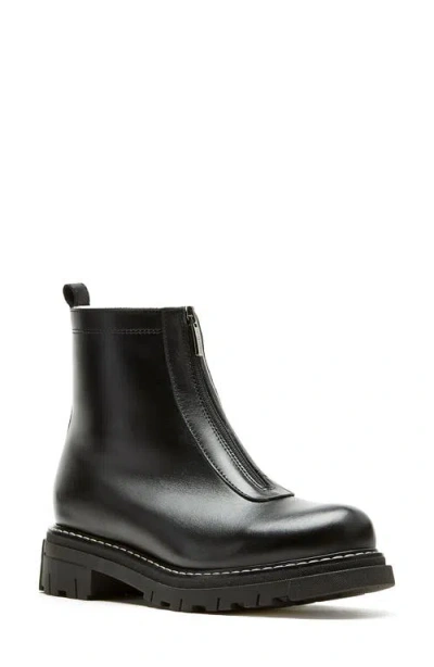 La Canadienne Deon Genuine Shearling Waterproof Bootie In Black