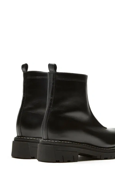 La Canadienne Deon Genuine Shearling Waterproof Bootie In Black