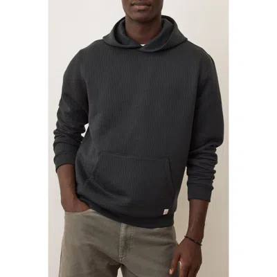 Marine Layer Corbet Vertical Quilted Pullover Hoodie In Green