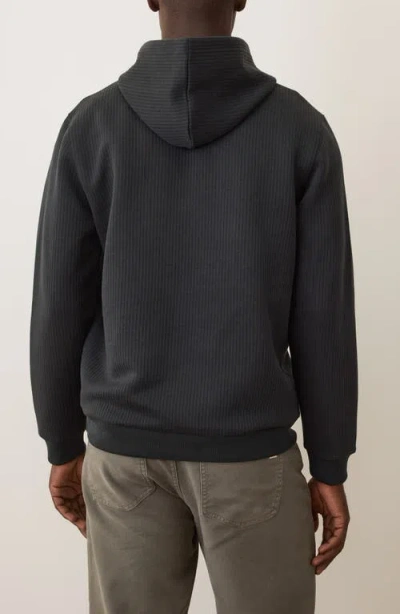 Marine Layer Corbet Vertical Quilted Pullover Hoodie In Green