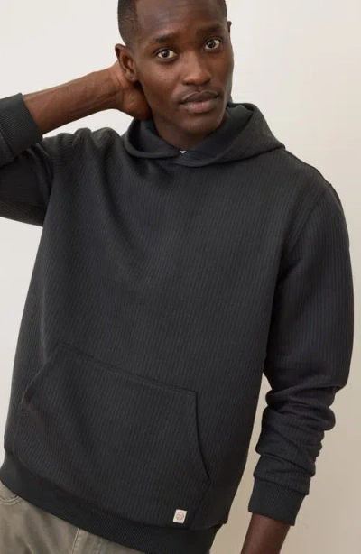 Marine Layer Corbet Vertical Quilted Pullover Hoodie In Green