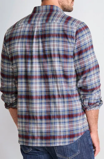 Vineyard Vines Great Point Plaid Stretch Flannel Button Down Shirt In Multi