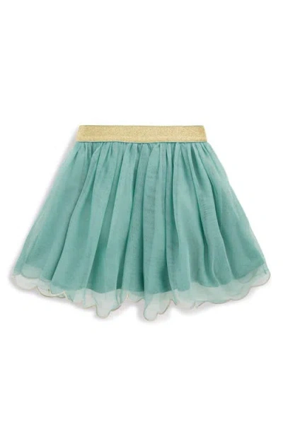 Mini Boden Kids' Christmas Appliqué Tulle Skirt In Blue