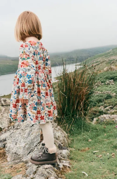 Mini Boden Kids' Madeline Floral Print Dress In Multi