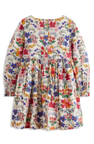 Mini Boden Kids' Madeline Floral Print Dress In Multi