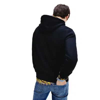 Tommy Hilfiger Logo Print Hoodie In Black