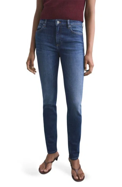 Mango Women's Mid-rise Skinny Jeans In Blue
