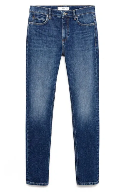 Mango Women's Mid-rise Skinny Jeans In Blue