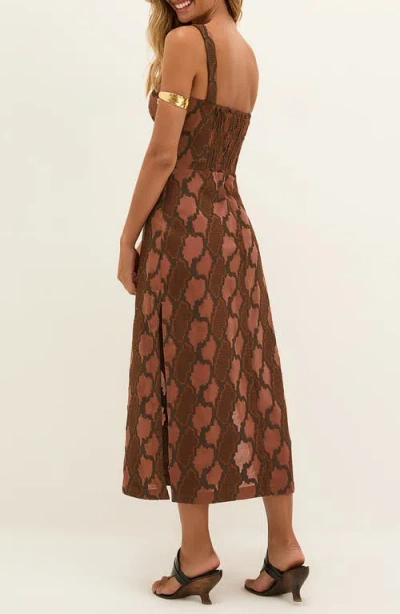 Vix Paula Hermanny Coen Cover-up Sundress In Brown