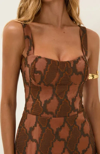 Vix Paula Hermanny Coen Cover-up Sundress In Brown