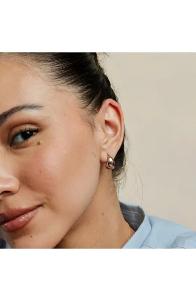 Made By Mary Gloss Drop Stud Earrings In Gold