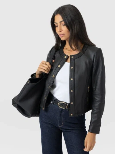 Saint And Sofia Saint + Sofia Skye Jacket In Black