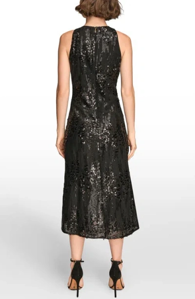 Donna Karan Women's Sleeveless Sequin Dress In Black