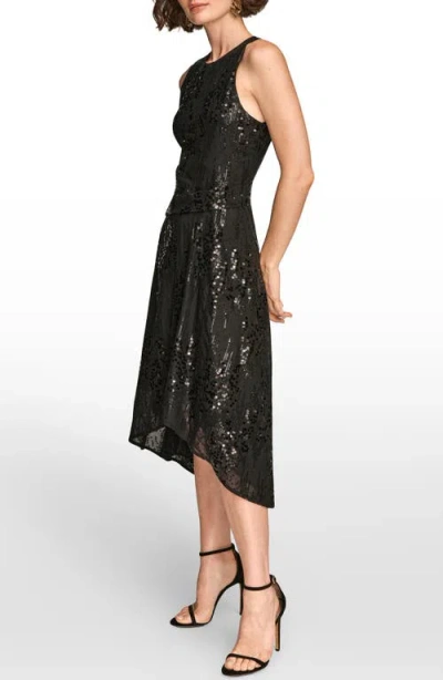Donna Karan Women's Sleeveless Sequin Dress In Black
