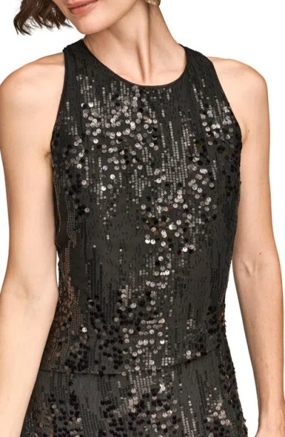 Donna Karan Women's Sleeveless Sequin Dress In Black