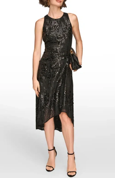 Donna Karan Women's Sleeveless Sequin Dress In Black