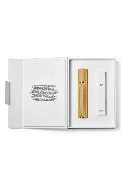 Victoria Beckham Womens Suite 203 Eau De Parfum And Fluted Fragrance Case Set 10ml In White