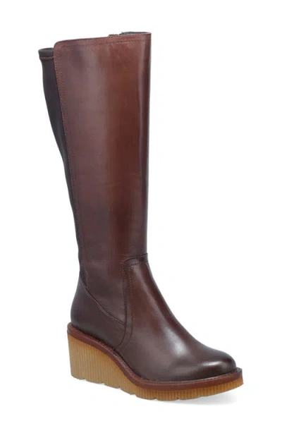 Miz Mooz Adriana Platform Wedge Boot In Brown