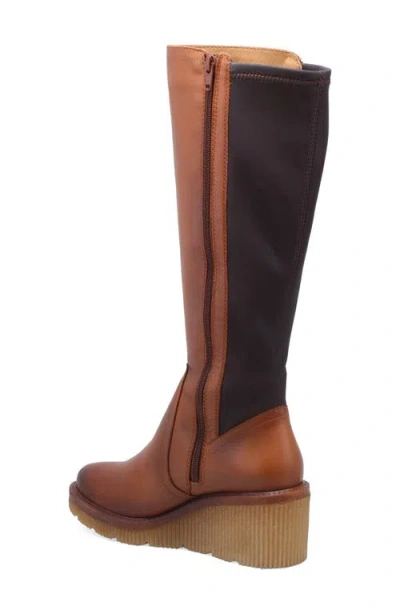 Miz Mooz Adriana Platform Wedge Boot In Brown