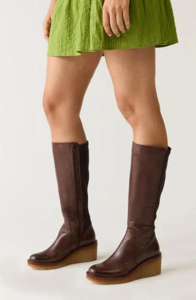Miz Mooz Adriana Platform Wedge Boot In Brown