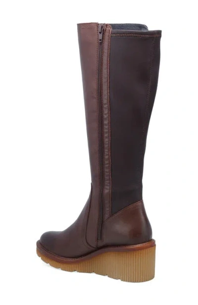 Miz Mooz Adriana Platform Wedge Boot In Brown