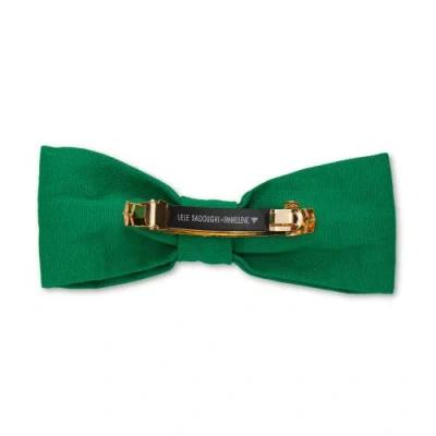 Lele Sadoughi Alpha Epsilon Phi Riley Bow In Green