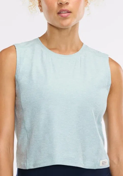 Peloton Dreamblend Crewneck Muscle Tee In Blue
