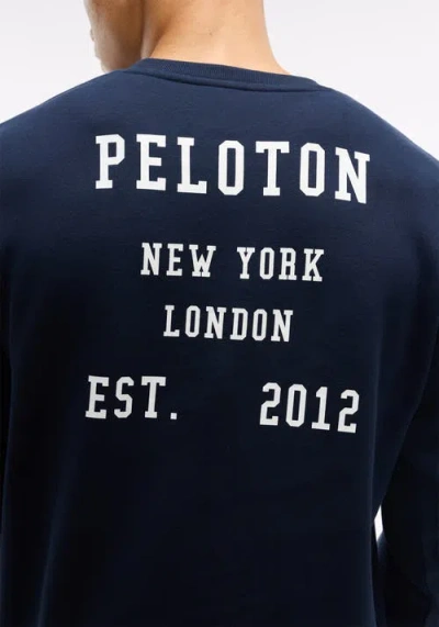 Peloton Soft Fleece Crewneck Sweatshirt In Blue