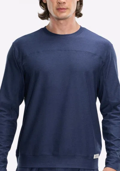 Peloton Dreamblend Curved Yoke Pullover In Blue