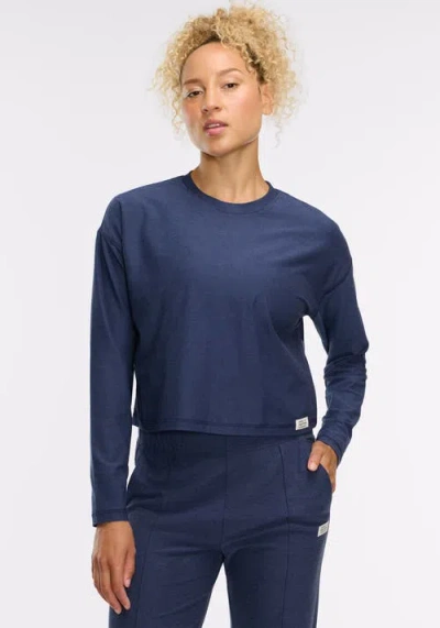 Peloton Dreamblend Crewneck Long Sleeve In Blue