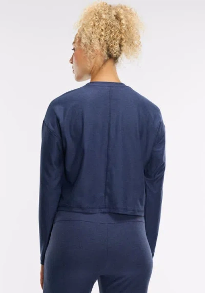 Peloton Dreamblend Crewneck Long Sleeve In Blue