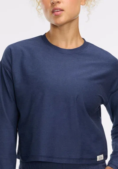 Peloton Dreamblend Crewneck Long Sleeve In Blue