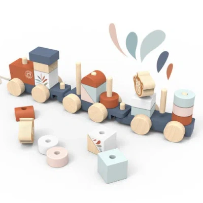 Speedy Monkey Stacking Train In Brown