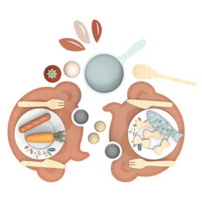 Speedy Monkey Dining Set In Brown