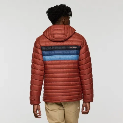 Cotopaxi Fuego Down Hooded Jacket In Brown