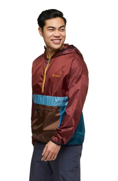 Cotopaxi Teca Half-zip Windbreaker In Brown
