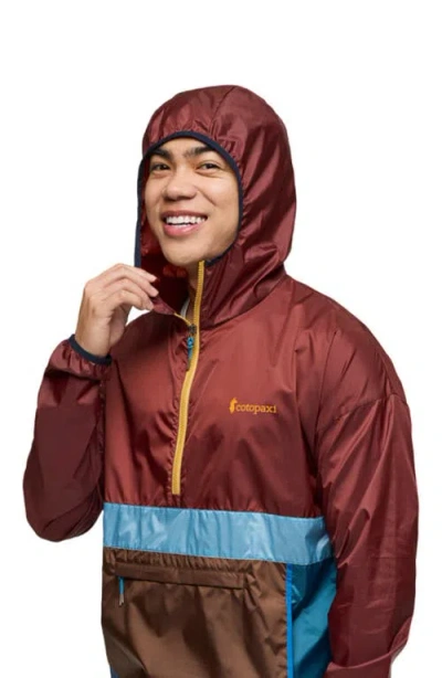 Cotopaxi Teca Half-zip Windbreaker In Brown
